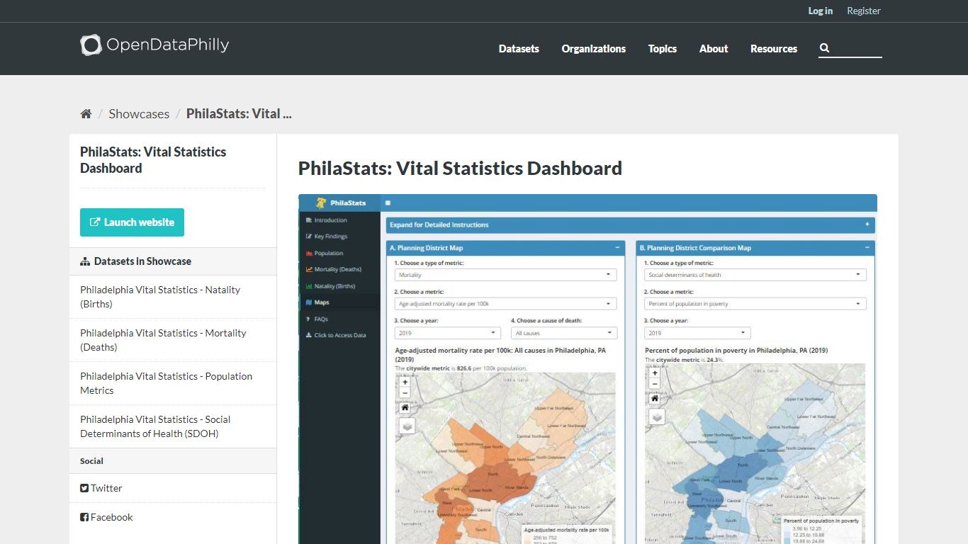 PhilaStats: Vital Statistics Dashboard - OpenDataPhilly